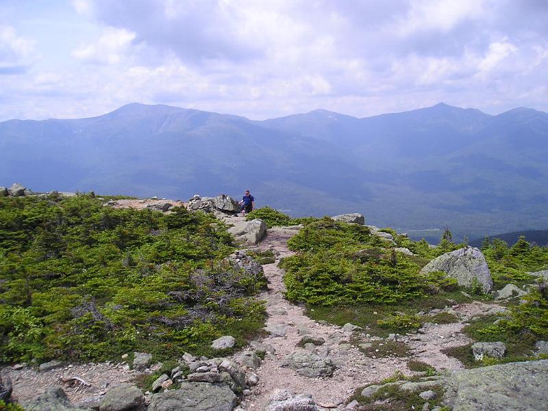 CarterDome (20).JPG - Anthony arriving at the summit of Mt. Hight.
